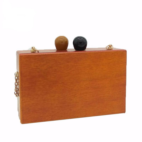 Wooden Clutches Shoulder Bag