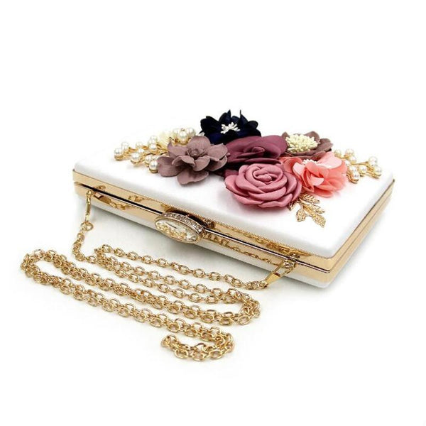 Colorful Wooden Flower Wallet