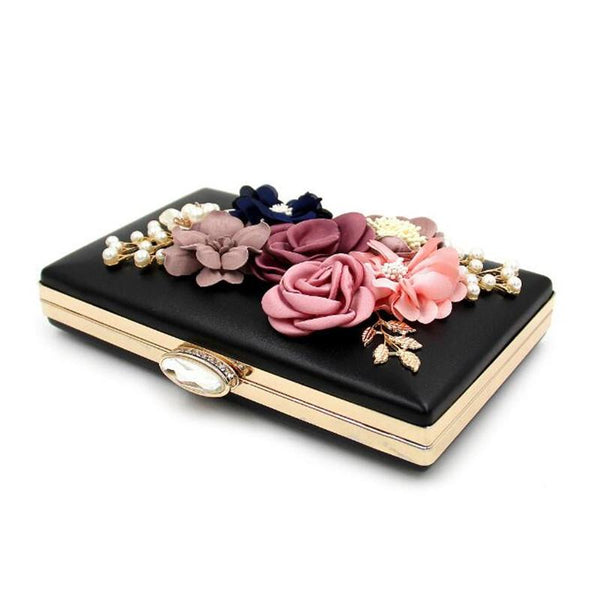 Colorful Wooden Flower Wallet