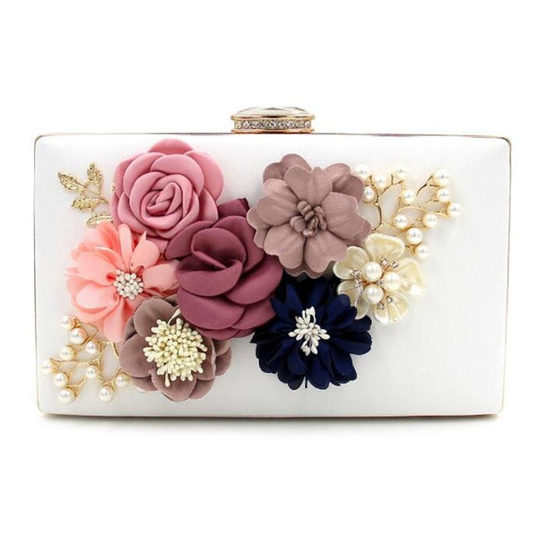 Colorful Wooden Flower Wallet