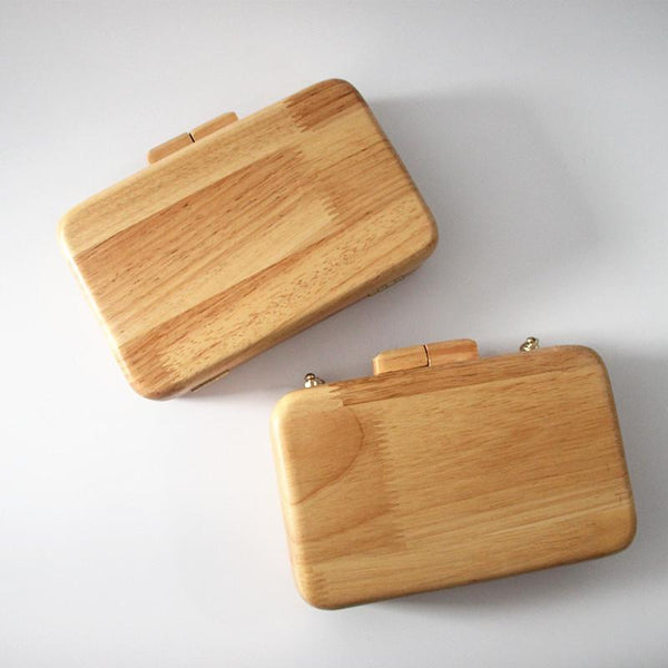 Solid Women Wooden Wallet