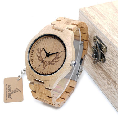 Wooden Luxury Quartz Wristwatch