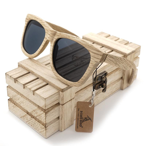 Wooden Polarized Beach Sunglasses