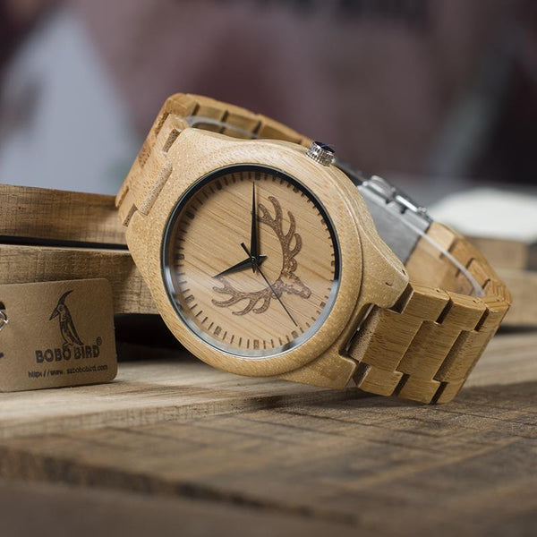 Wooden Luxury Quartz Wristwatch
