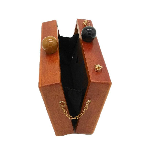 Wooden Clutches Shoulder Bag