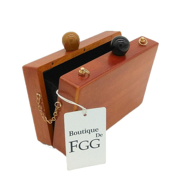 Wooden Clutches Shoulder Bag
