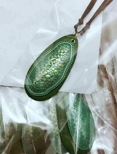 Antique Wooden Alloy Necklace Jewerly