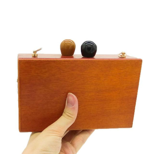 Wooden Clutches Shoulder Bag