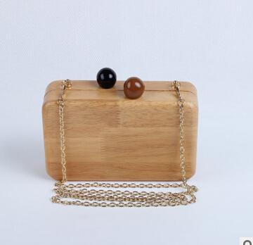 Wooden Clutches Shoulder Bag