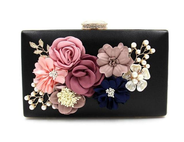Colorful Wooden Flower Wallet