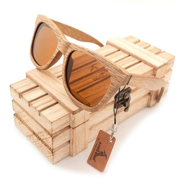 Wooden Polarized Beach Sunglasses