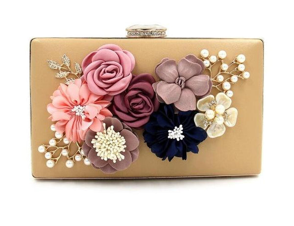 Colorful Wooden Flower Wallet