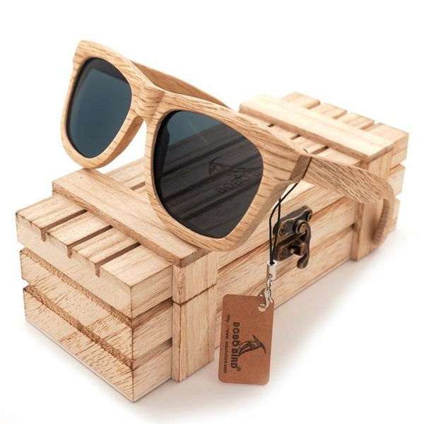 Wooden Polarized Beach Sunglasses