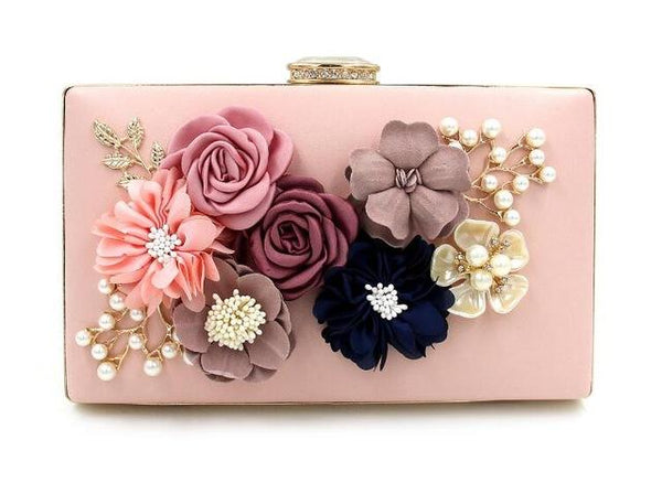 Colorful Wooden Flower Wallet