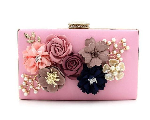 Colorful Wooden Flower Wallet