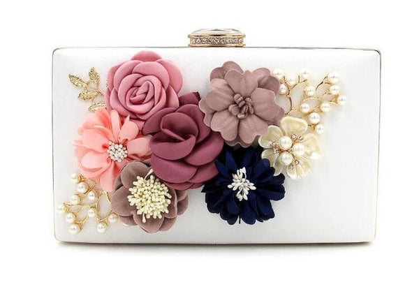 Colorful Wooden Flower Wallet
