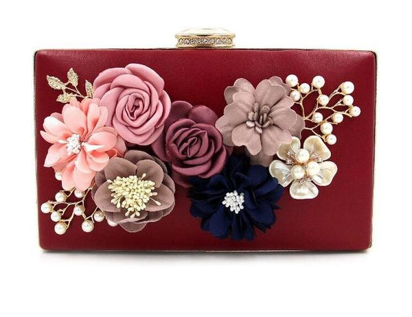Colorful Wooden Flower Wallet